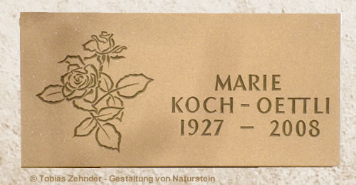 Urnenwandplatte in Buchs