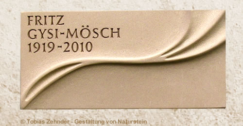 Urnenwandplatte in Buchs