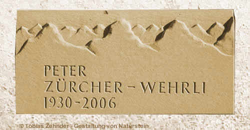 Urnenwandplatte in Buchs