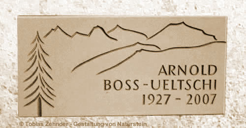 Urnenwandplatte in Buchs