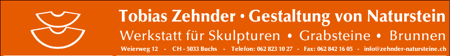 Tobias Zehnder - Gestaltung von Naturstein